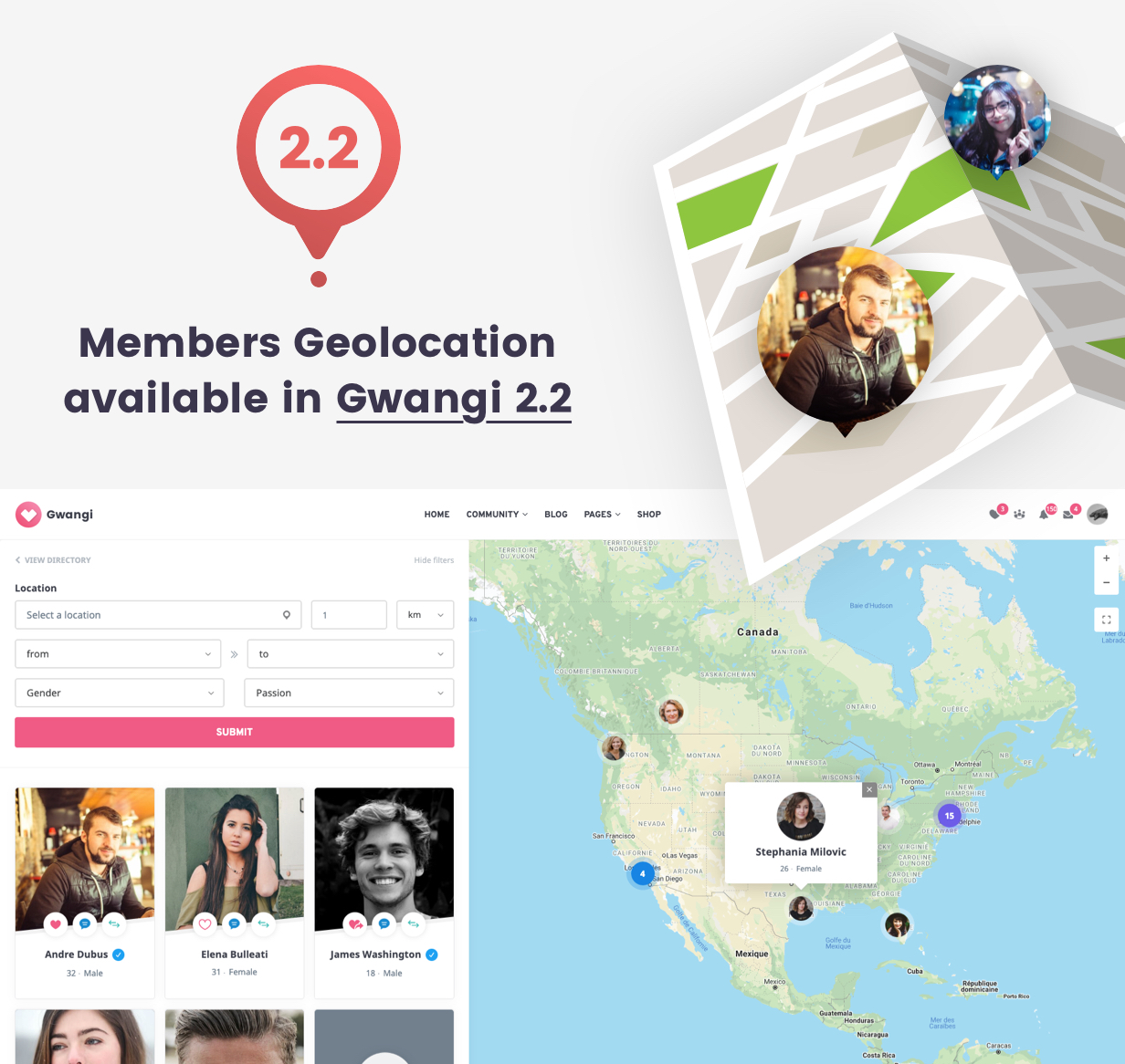 Gwangi - PRO Multi-Purpose Membership, Social Network & BuddyPress Community Theme - 5