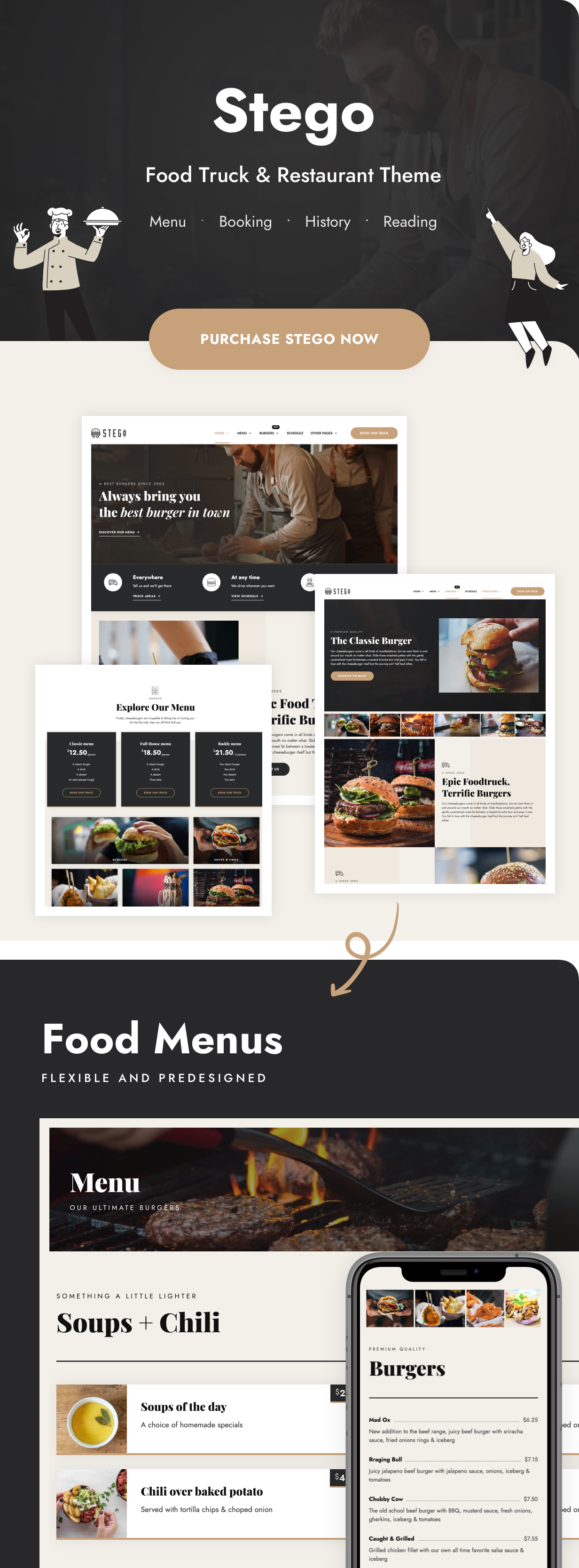 Stego - Food Truck & Restaurant Theme - 5